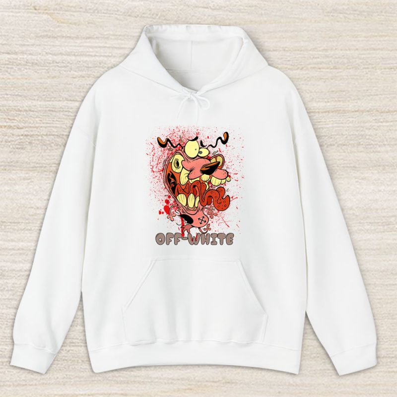 Courage The Cowardly Dog Offwhite Unisex Hoodie TAH7018