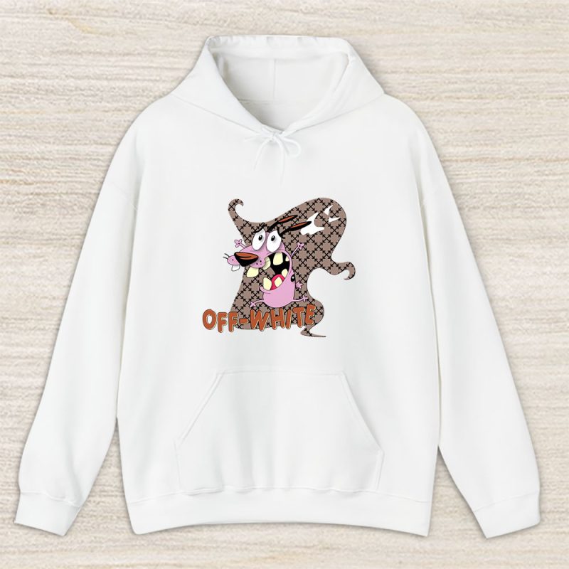 Courage The Cowardly Dog Offwhite Unisex Hoodie TAH7019