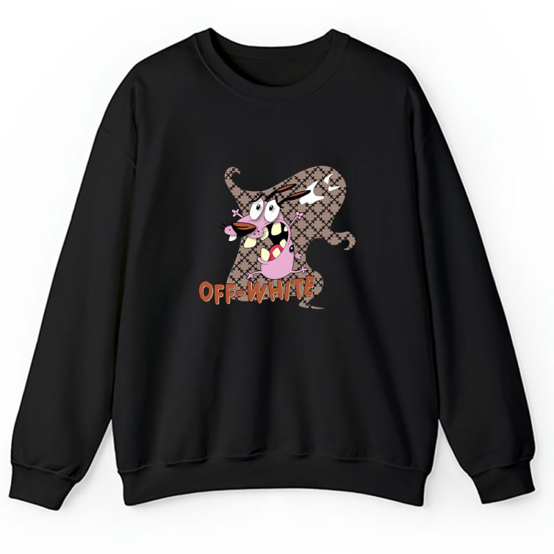 Courage The Cowardly Dog Offwhite Unisex Sweatshirt TAS7019