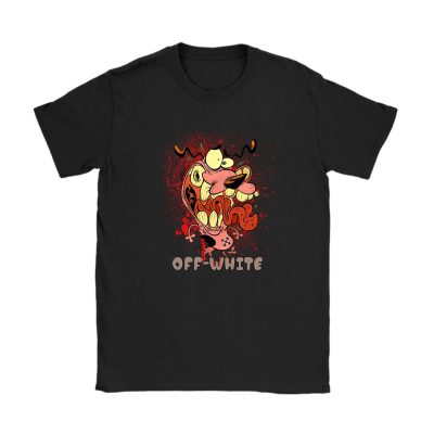 Courage The Cowardly Dog Offwhite Unisex T-Shirt Cotton Tee TAT7018