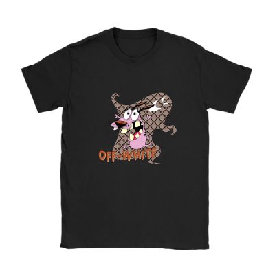 Courage The Cowardly Dog Offwhite Unisex T-Shirt Cotton Tee TAT7019