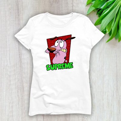 Courage The Cowardly Dog Supreme Lady T-Shirt Women Tee LTL7026