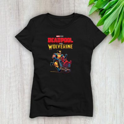 Deadpool And Wolverine Besties X Super Hero X Deadpool 3 Lady T-Shirt Women Cotton Tee TLT7900