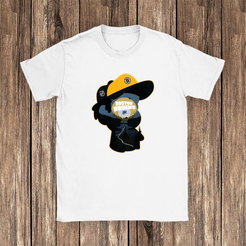 Dipper Pines X Gravity Falls X Boston Bruins Team X NHL X Hockey Fan Unisex T-Shirt TAT6015