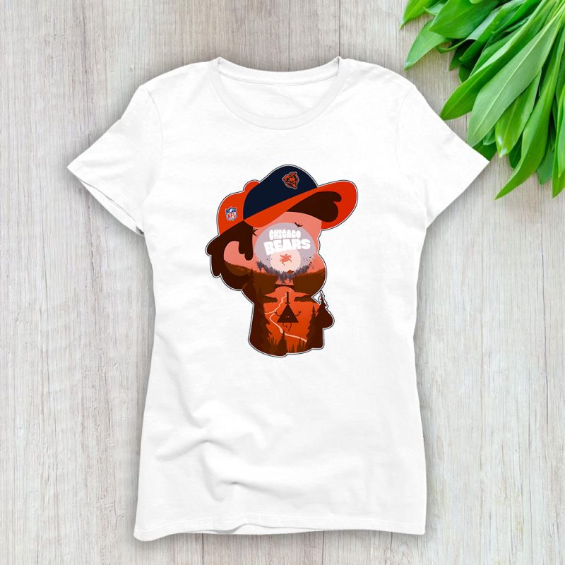 Dipper Pines X Gravity Falls X Chicago Bears Team X NFL X American Football Lady Shirt Women Tee TLT5895