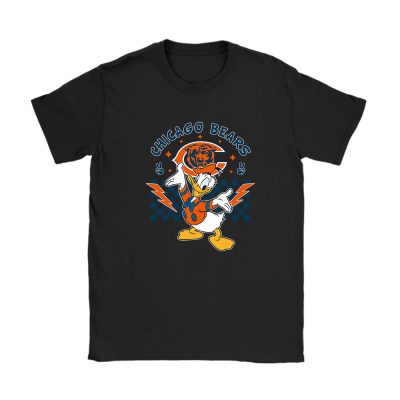 Donald Duck X Chicago Bears Team NFL American Football Unisex T-Shirt Cotton Tee TAT8557