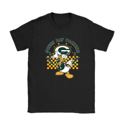 Donald Duck X Green Bay Packers Team NFL American Football Unisex T-Shirt Cotton Tee TAT8560