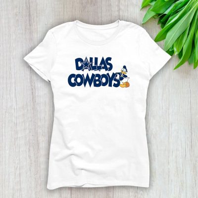 Donald Duck X You Can Do It X Dallas Cowboys Team X NFL X American Football Lady Shirt Women Tee TLT5615
