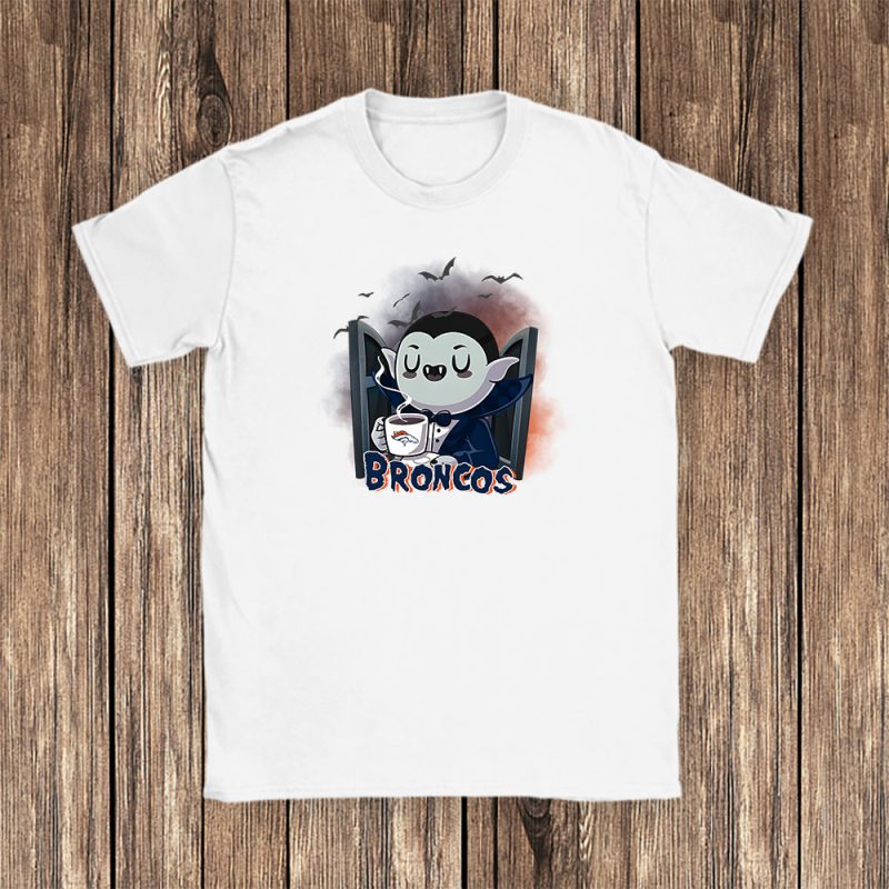 Dracula X Denver Broncos Team NFL American Football Unisex T-Shirt Cotton Tee TAT6748