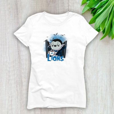 Dracula X Detroit Lions Team NFL American Football Lady T-Shirt Women Tee TLT6749