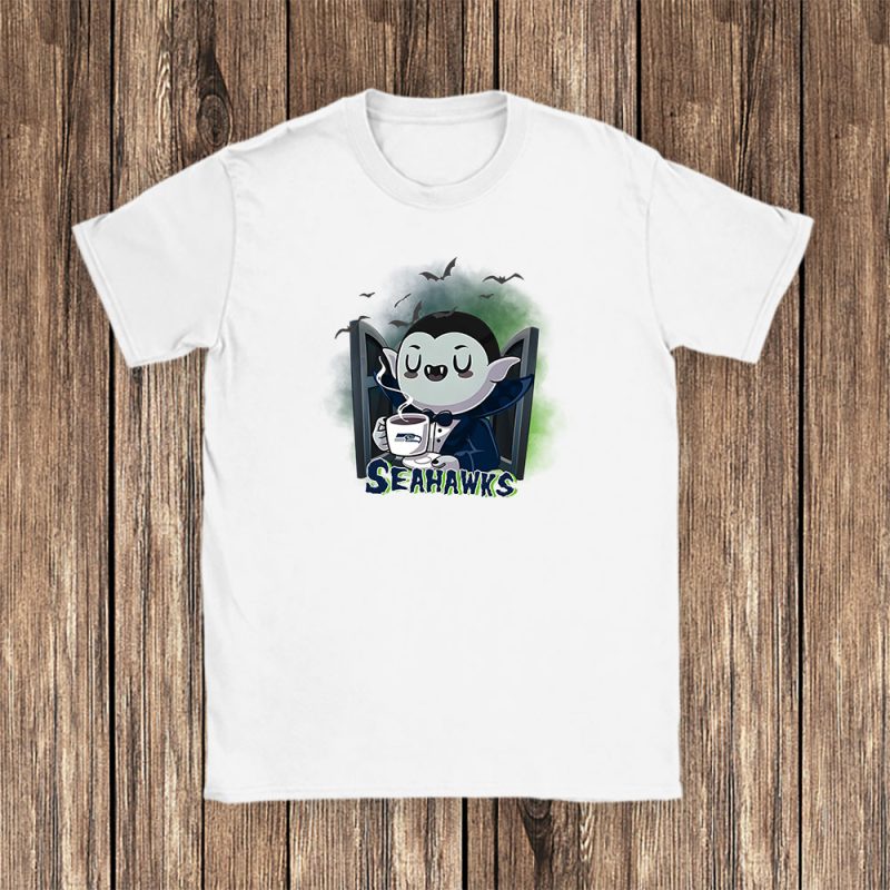 Dracula X Seattle Seahawks Team NFL American Football Unisex T-Shirt Cotton Tee TAT6766