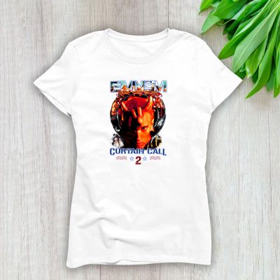 Eminem Curtain Call 2 Album Lady T-Shirt Women Tee LTL8471