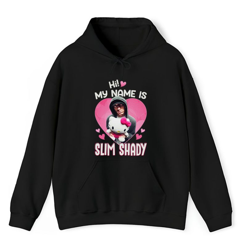 Eminem Hello Kitty Hi My Name Is Slim Shady Unisex Hoodie TAH8470