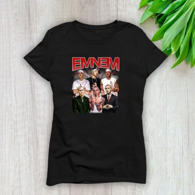 Eminem Slim Shady Marshall Mathers Mm Double M Lady T-Shirt Women Tee LTL8466