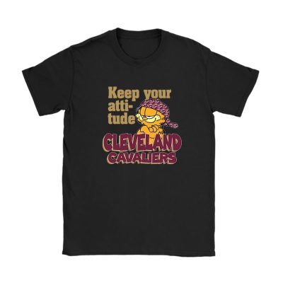 Garfield X Cleveland Cavaliers Team X NBA X Basketball Unisex T-Shirt Cotton Tee TAT6794