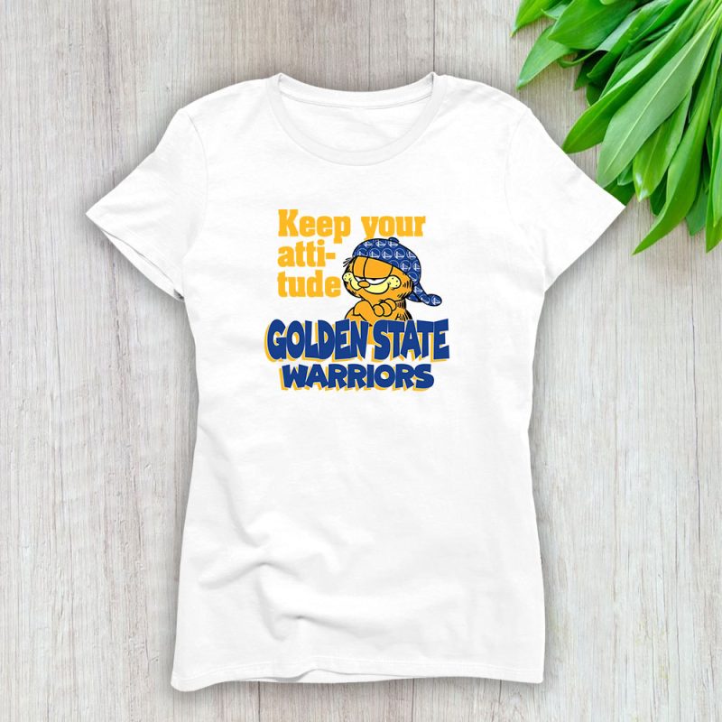 Garfield X Golden STLTe Warriors Team X NBA X Basketball Lady T-Shirt Women Tee TLT6795