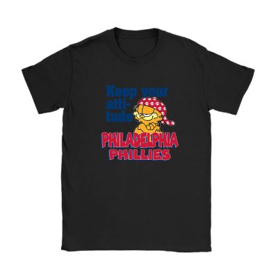 Garfield X Philadelphia Phillies Team X MLB X Baseball Fans Unisex T-Shirt Cotton Tee TAT6787