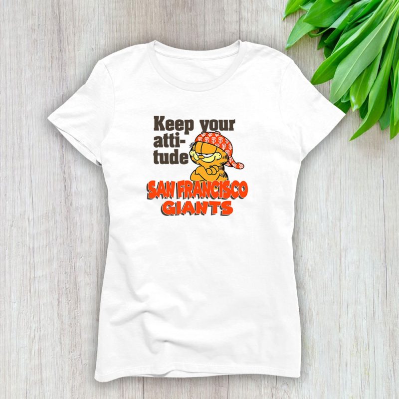 Garfield X San Francisco Giants Team X MLB X Baseball Fans Lady T-Shirt Women Tee TLT6788