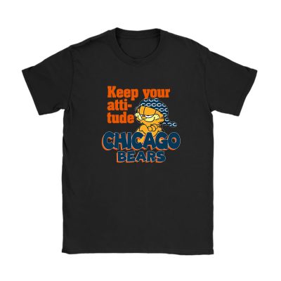 Garfiled X Chicago Bears Team NFL American Football Unisex T-Shirt Cotton Tee TAT6771