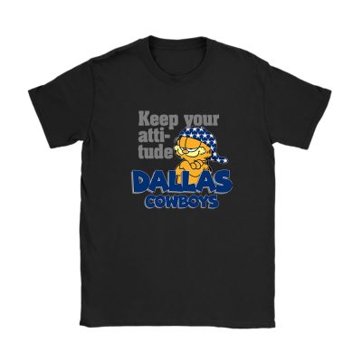 Garfiled X Dallas Cowboys Team NFL American Football Unisex T-Shirt Cotton Tee TAT6772