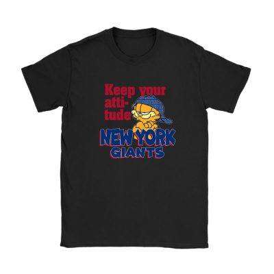 Garfiled X New York Giants Team NFL American Football Unisex T-Shirt Cotton Tee TAT6776