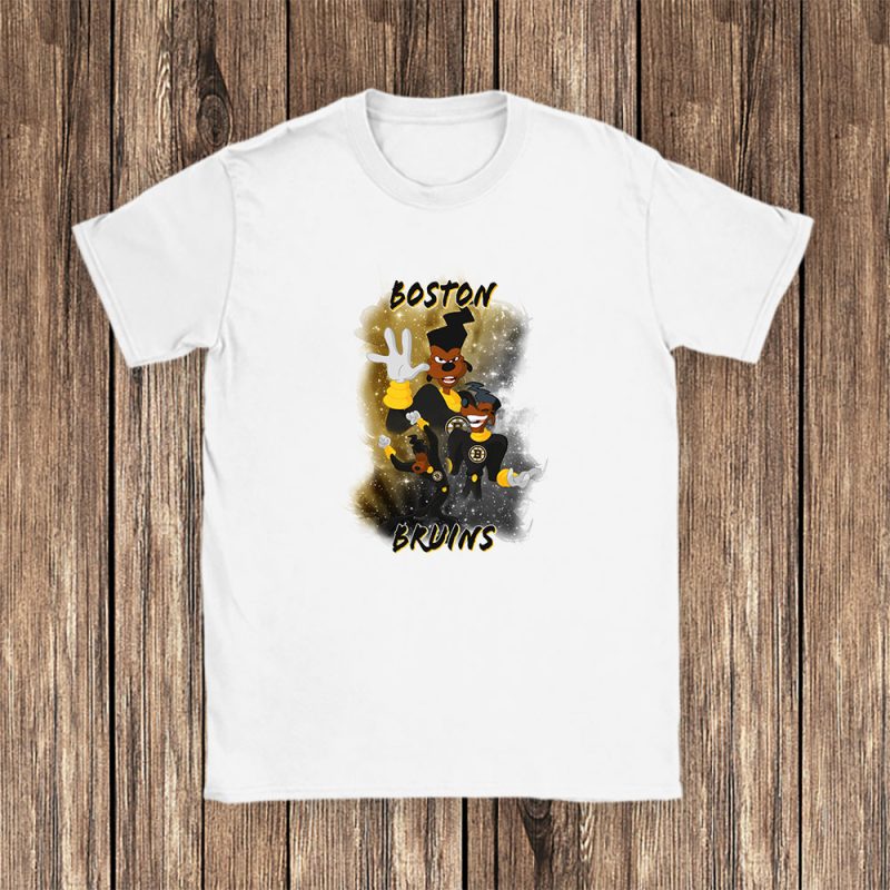 Goofy X Boston Bruins Team X NHL X Hockey Fan Unisex T-Shirt TAT5776