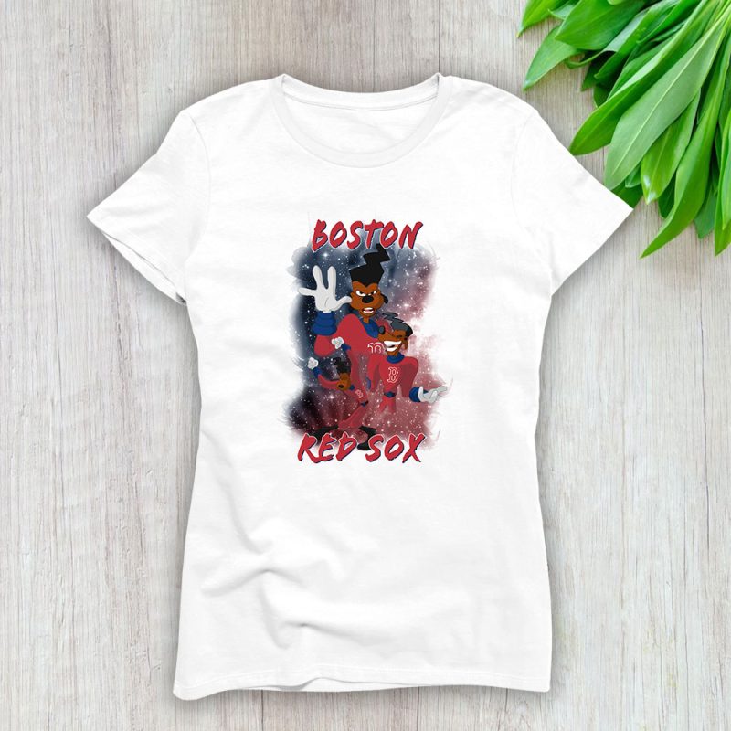 Goofy X Boston Red Sox Team X MLB X Baseball Fans Lady Shirt Women Tee TLT5637