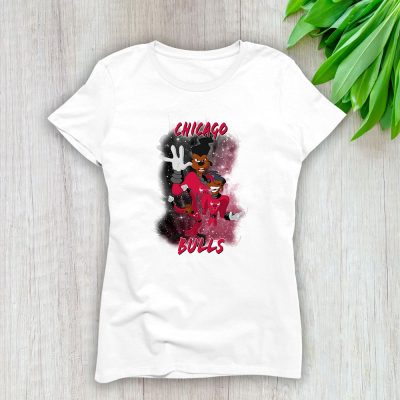 Goofy X Chicago Bulls Team X NBA X Basketball Lady Shirt Women Tee TLT5648