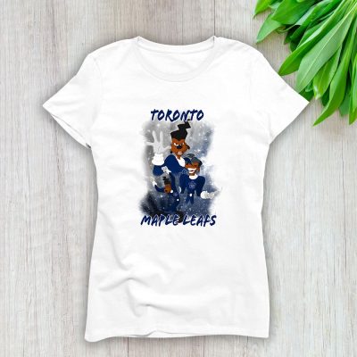 Goofy X Toronto Maple Leafs Team X NHL X Hockey Fan Lady Shirt Women Tee TLT5674