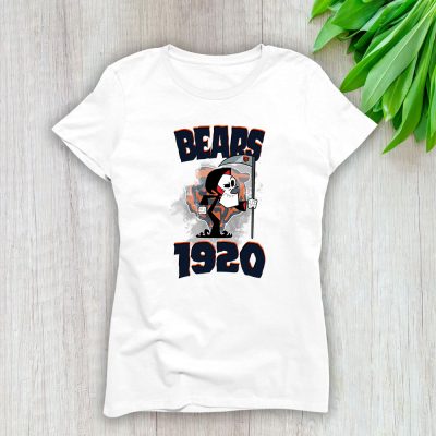 Grim Reaper X Chicago Bears Team NFL American Football Lady Shirt Women Tee TLT5676