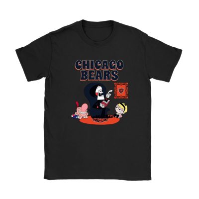 Grim Reaper X Chicago Bears Team NFL American Football Unisex T-Shirt Cotton Tee TAT7941