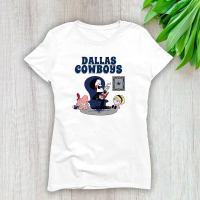Grim Reaper X Dallas Cowboys Team NFL American Football Lady T-Shirt Women Cotton Tee TLT7944
