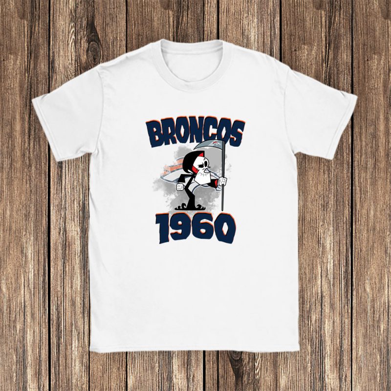 Grim Reaper X Denver Broncos Team NFL American Football Unisex T-Shirt TAT5788