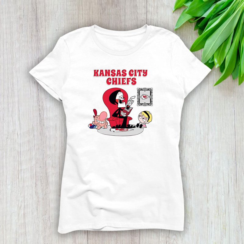 Grim Reaper X Kansas City Chiefs Team NFL American Football Lady T-Shirt Women Cotton Tee TLT7951