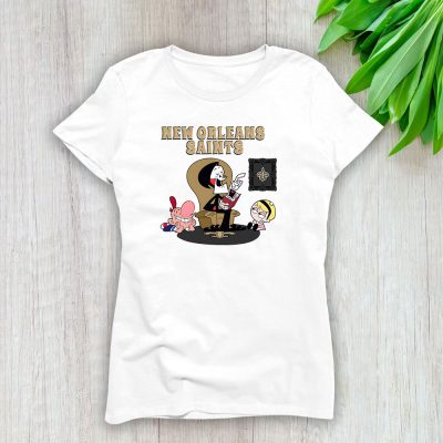 Grim Reaper X New Orleans Saints Team NFL American Football Lady T-Shirt Women Cotton Tee TLT7958