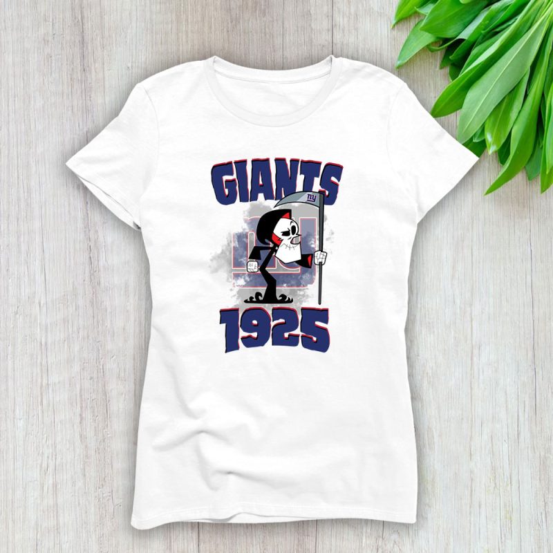 Grim Reaper X New York Giants Team NFL American Football Lady Shirt Women Tee TLT5681