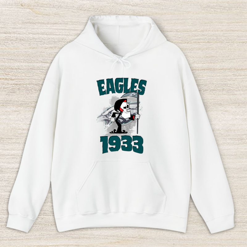 Grim Reaper X Philadelphia Eagles Team NFL American Football Unisex Hoodie TAH5792