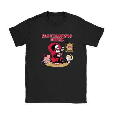 Grim Reaper X San Francisco 49ers Team NFL American Football Unisex T-Shirt Cotton Tee TAT7964