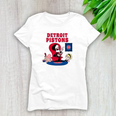 Grim Reaperx Detroit Pistons Team NBA Basketball Lady T-Shirt Women Cotton Tee TLT7914