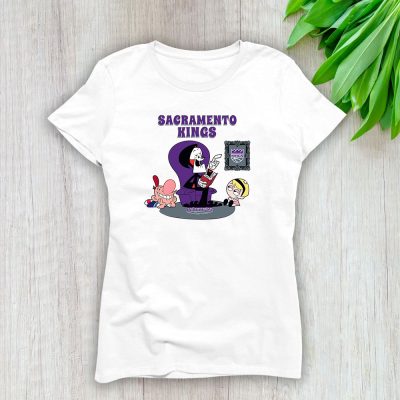 Grim Reaperx Sacramento Kings Team NBA Basketball Lady T-Shirt Women Cotton Tee TLT7931