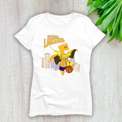 Homer Simpson X Los Angeles Lakers Team X NBA X Basketball Lady Shirt Women Tee TLT5692