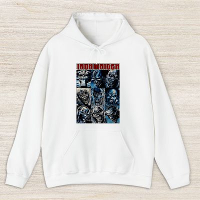 Iron Maiden Bleeched Throwback The Legends Of Heavy Metal Maiden Unisex Hoodie TAH7792