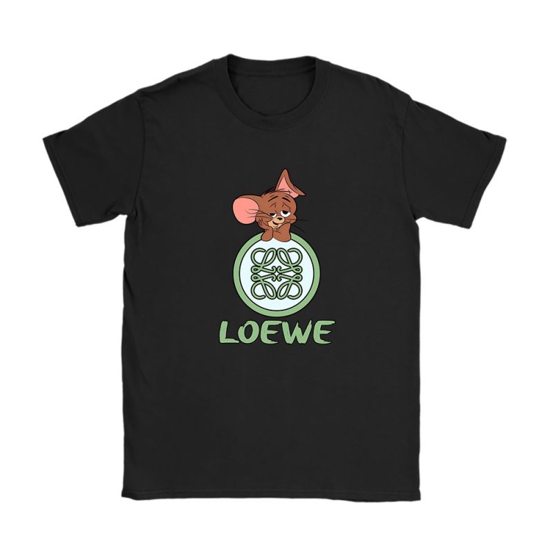 Jerrry In Tom And Jerry Loewe Brand Unisex T-Shirt Cotton Tee TAT6285