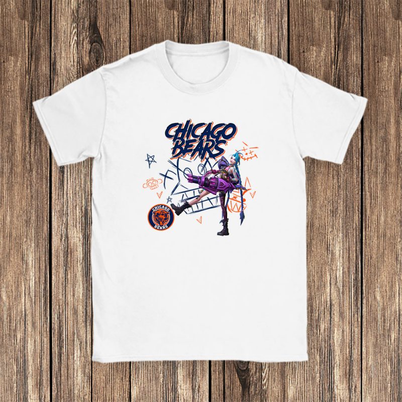 Jinx X Arcane X Chicago Bears Team X NFL X American Football Unisex T-Shirt TAT5816