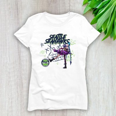 Jinx X Arcane X Seattle Seahawks Team X NFL X American Football Lady Shirt Women Tee TLT5713