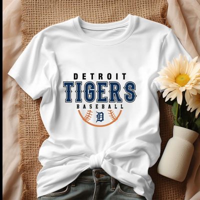 MLB Detroit Tigers Baseball Logo Unisex T-Shirt Cotton Tee