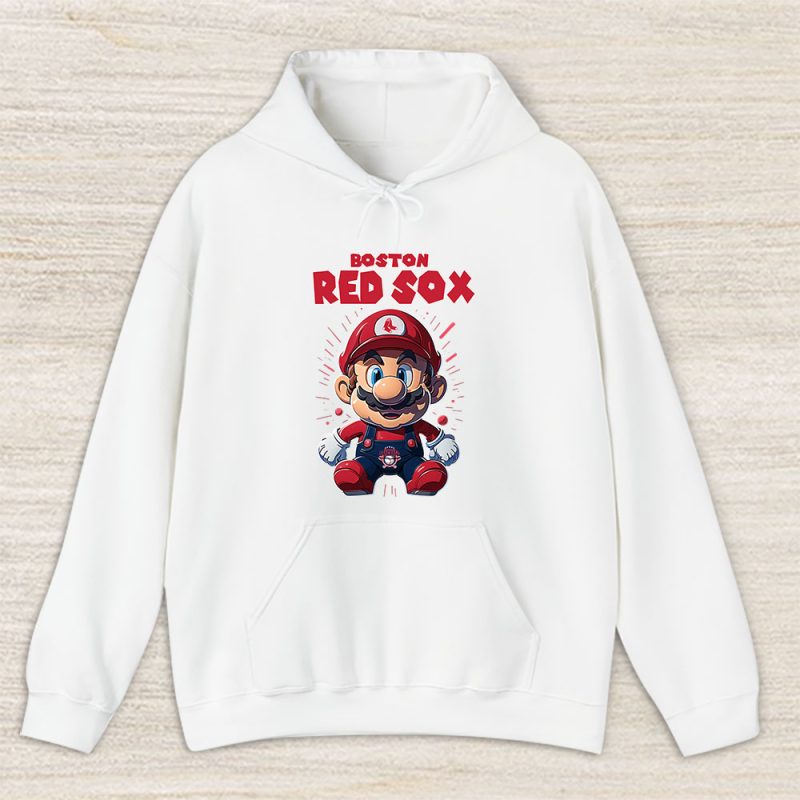 Mario X Boston Red Sox Team X MLB X Baseball Fans Unisex Hoodie TAH5844