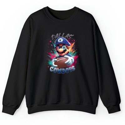 Mario X Dallas Cowboys Team X NFL X American Football Unisex Sweatshirt TAS5857