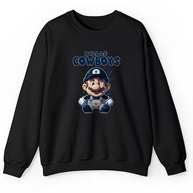 Mario X Dallas Cowboys Team X NFL X American Football Unisex Sweatshirt TAS5858