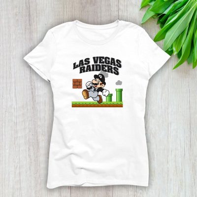 Mario X Las Vegas Raiders Team NFL American Football Lady T-Shirt Women Tee LTL8594